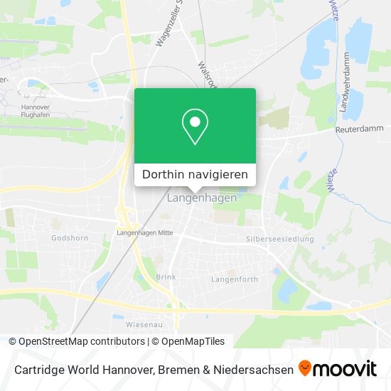 Cartridge World Hannover Karte