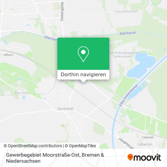 Gewerbegebiet Moorstraße-Ost Karte