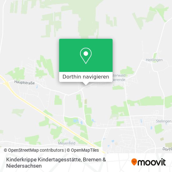 Kinderkrippe Kindertagesstätte Karte