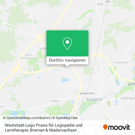 Weststadt-Logo Praxis für Logopädie und Lerntherapie Karte