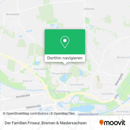 Der Familien Friseur Karte
