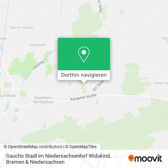 Gaucho Stadl im Niedersachsenhof Widukind Karte