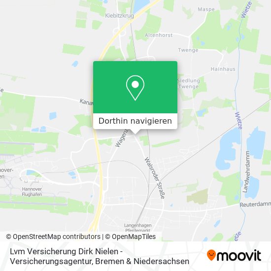 Lvm Versicherung Dirk Nielen - Versicherungsagentur Karte