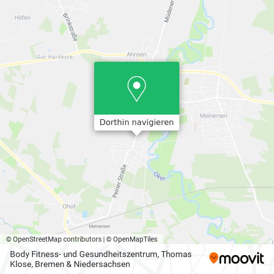 Body Fitness- und Gesundheitszentrum, Thomas Klose Karte