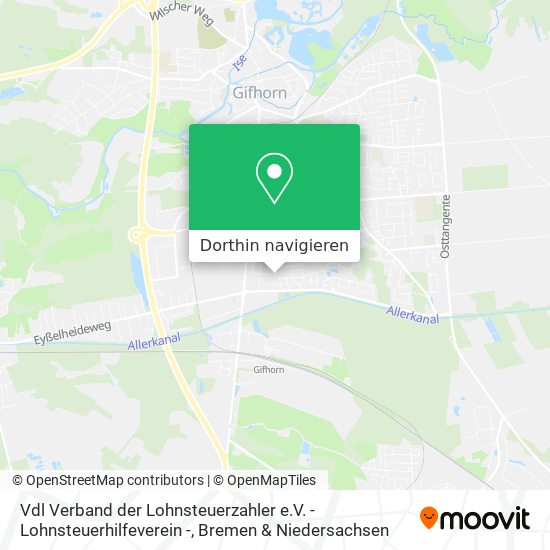 Vdl Verband der Lohnsteuerzahler e.V. - Lohnsteuerhilfeverein - Karte