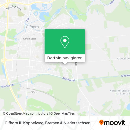 Gifhorn II. Koppelweg Karte