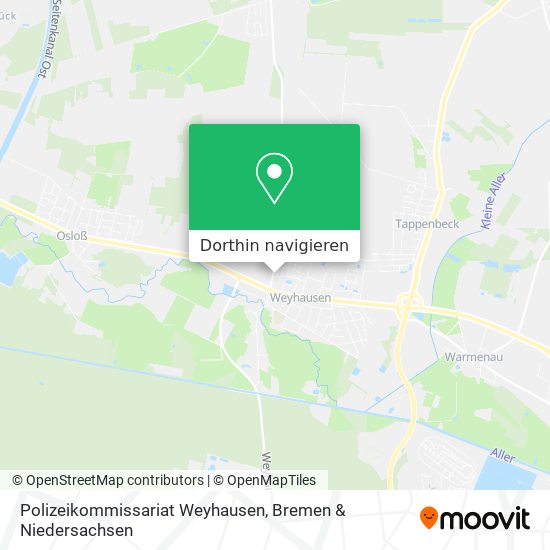 Polizeikommissariat Weyhausen Karte