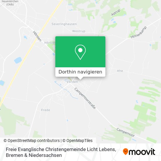 Freie Evanglische Christengemeinde Licht Lebens Karte