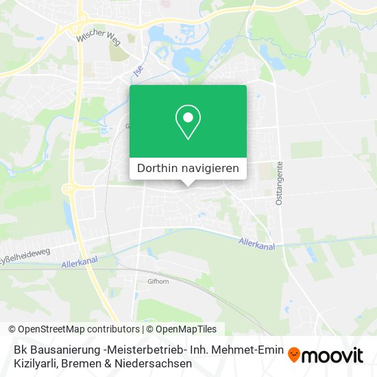 Bk Bausanierung -Meisterbetrieb- Inh. Mehmet-Emin Kizilyarli Karte