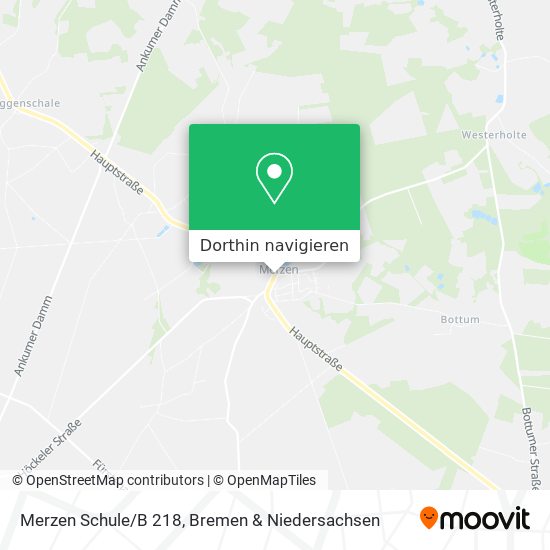 Merzen Schule/B 218 Karte