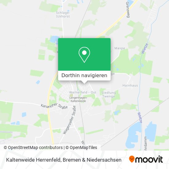 Kaltenweide Herrenfeld Karte