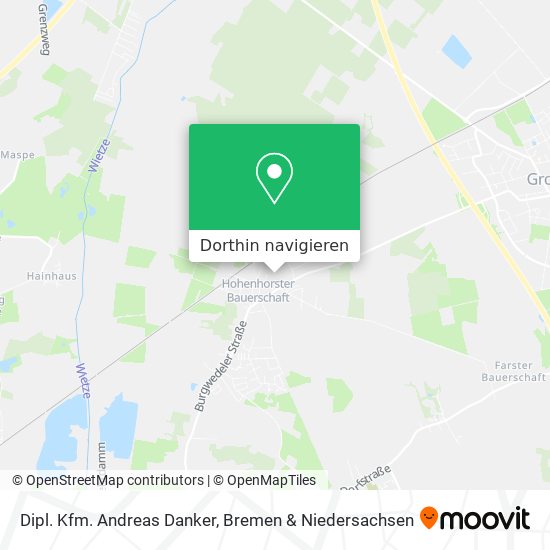 Dipl. Kfm. Andreas Danker Karte