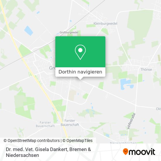 Dr. med. Vet. Gisela Dankert Karte