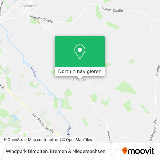 Windpark Bimolten Karte