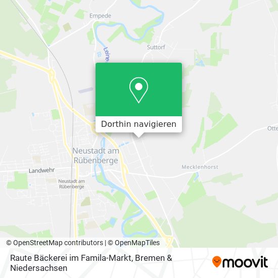Raute Bäckerei im Famila-Markt Karte