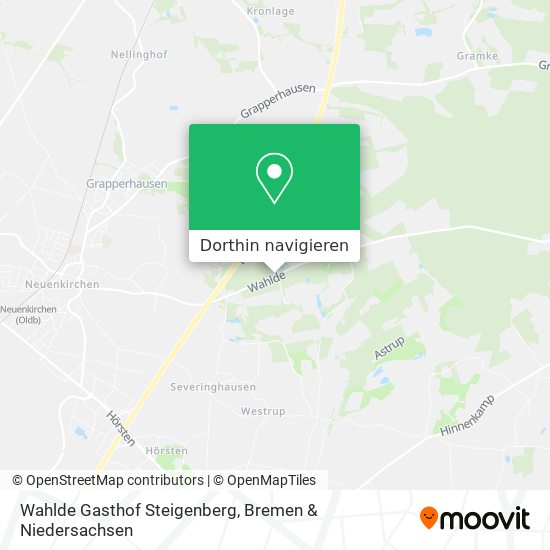 Wahlde Gasthof Steigenberg Karte