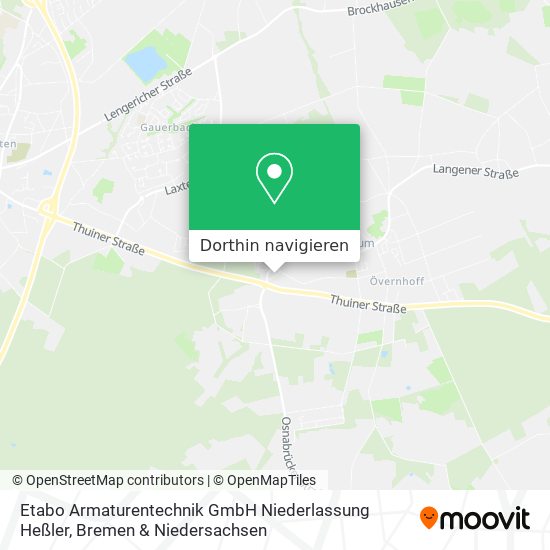 Etabo Armaturentechnik GmbH Niederlassung Heßler Karte