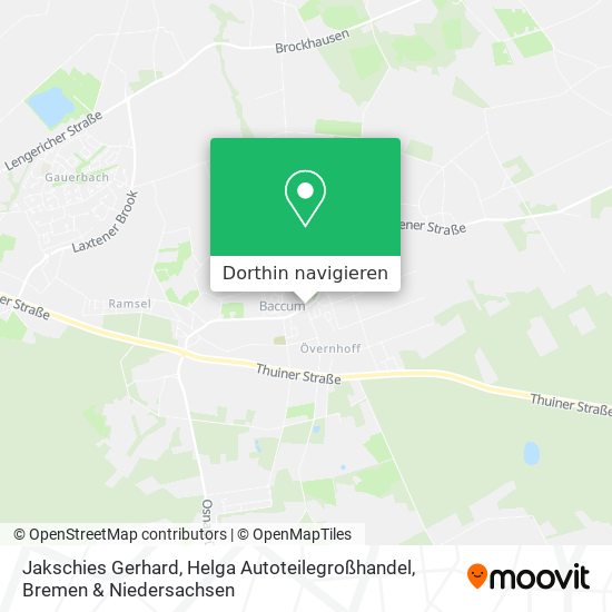Jakschies Gerhard, Helga Autoteilegroßhandel Karte