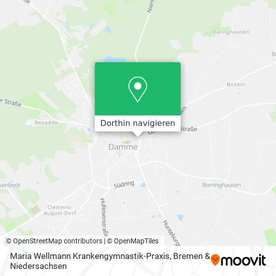 Maria Wellmann Krankengymnastik-Praxis Karte