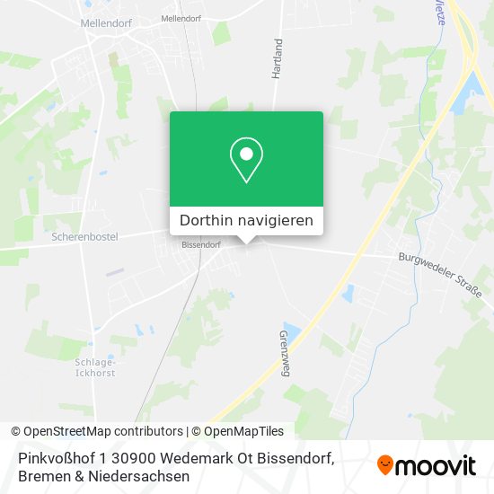 Pinkvoßhof 1 30900 Wedemark Ot Bissendorf Karte