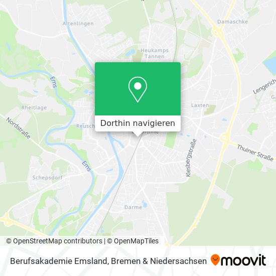 Berufsakademie Emsland Karte