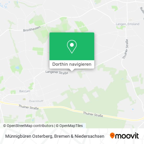 Münnigbüren Osterberg Karte