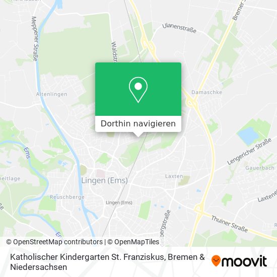Katholischer Kindergarten St. Franziskus Karte