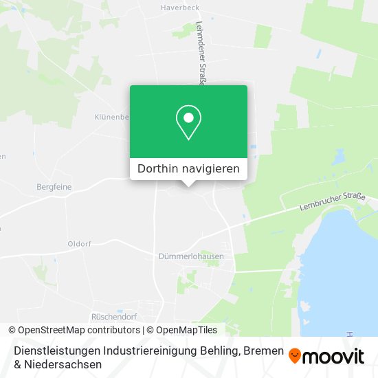 Dienstleistungen Industriereinigung Behling Karte