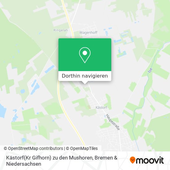 Kästorf(Kr Gifhorn) zu den Mushoren Karte