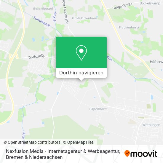 Nexfusion Media - Internetagentur & Werbeagentur Karte