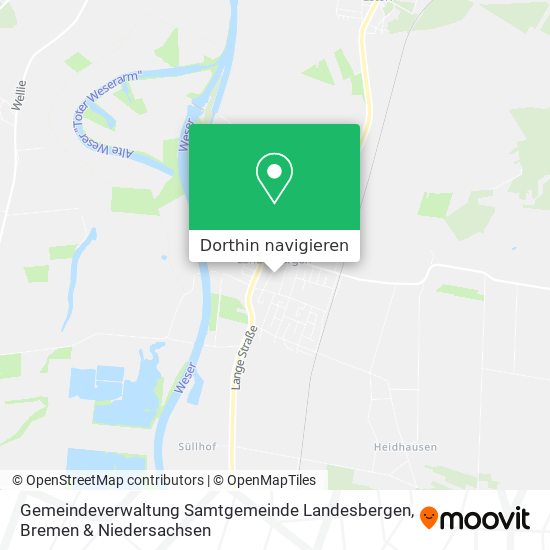Gemeindeverwaltung Samtgemeinde Landesbergen Karte