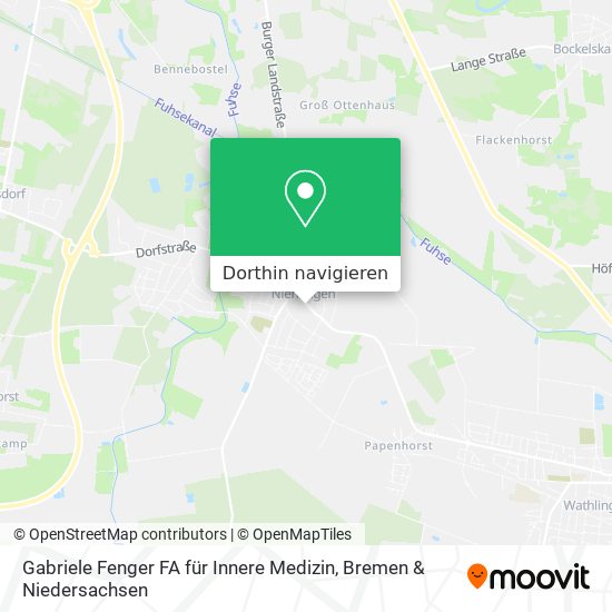 Gabriele Fenger FA für Innere Medizin Karte