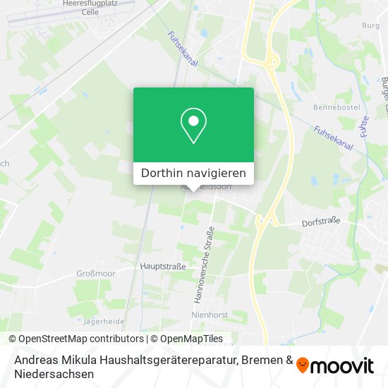 Andreas Mikula Haushaltsgerätereparatur Karte