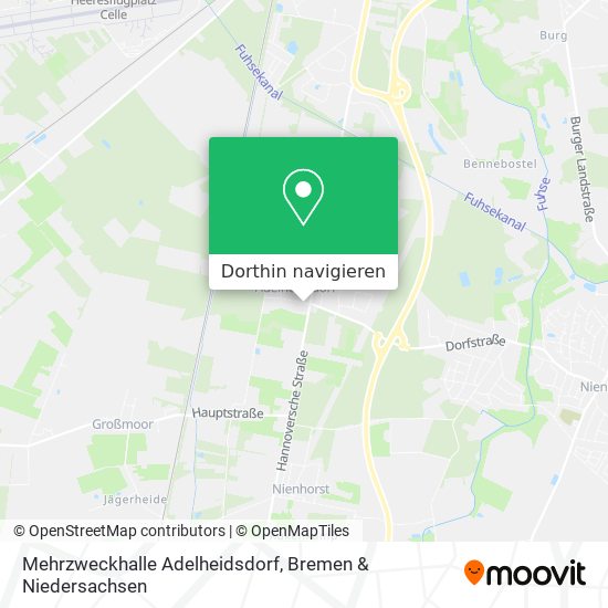 Mehrzweckhalle Adelheidsdorf Karte