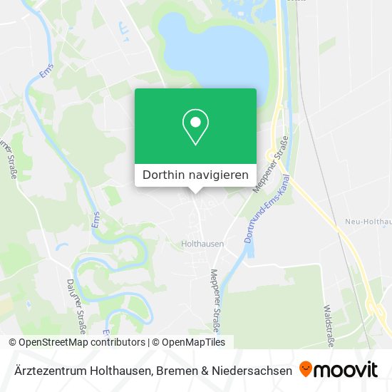 Ärztezentrum Holthausen Karte
