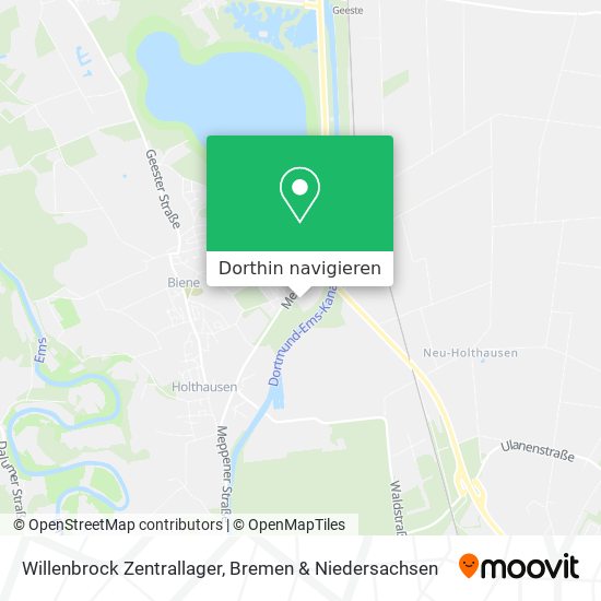 Willenbrock Zentrallager Karte