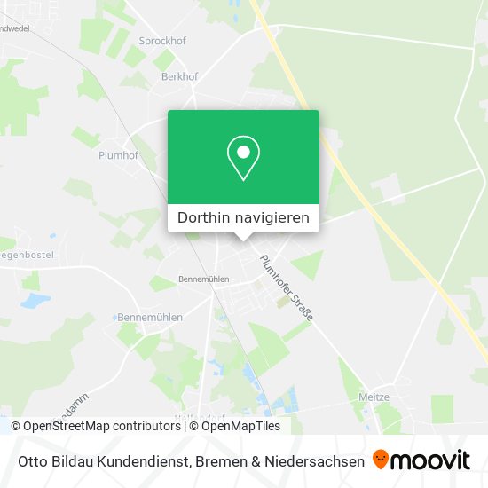Otto Bildau Kundendienst Karte