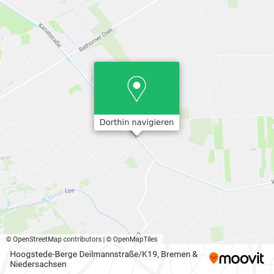 Hoogstede-Berge Deilmannstraße / K19 Karte