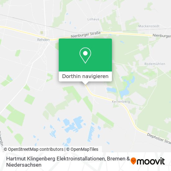 Hartmut Klingenberg Elektroinstallationen Karte