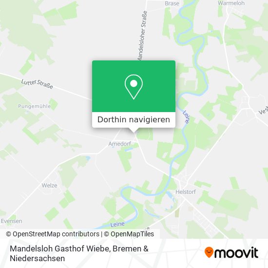 Mandelsloh Gasthof Wiebe Karte
