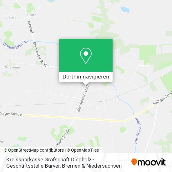 Kreissparkasse Grafschaft Diepholz - Geschäftsstelle Barver Karte