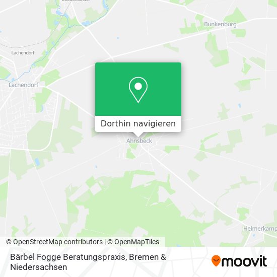 Bärbel Fogge Beratungspraxis Karte
