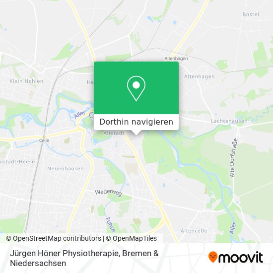 Jürgen Höner Physiotherapie Karte