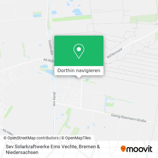 Sev Solarkraftwerke Ems Vechte Karte