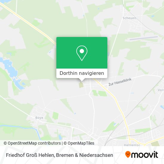Friedhof Groß Hehlen Karte