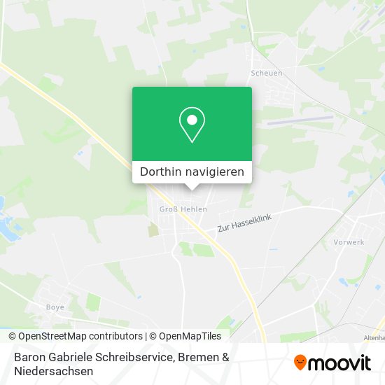 Baron Gabriele Schreibservice Karte