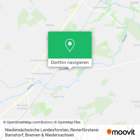 Niedersächsische Landesforsten, Revierförsterei Barnstorf Karte