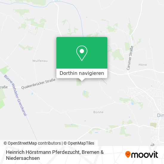 Heinrich Hörstmann Pferdezucht Karte