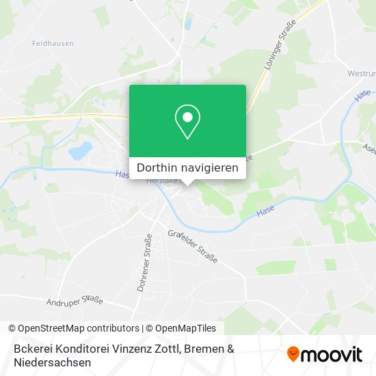 Bckerei Konditorei Vinzenz Zottl Karte