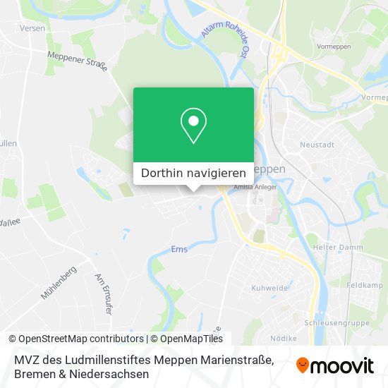 MVZ des Ludmillenstiftes Meppen Marienstraße Karte